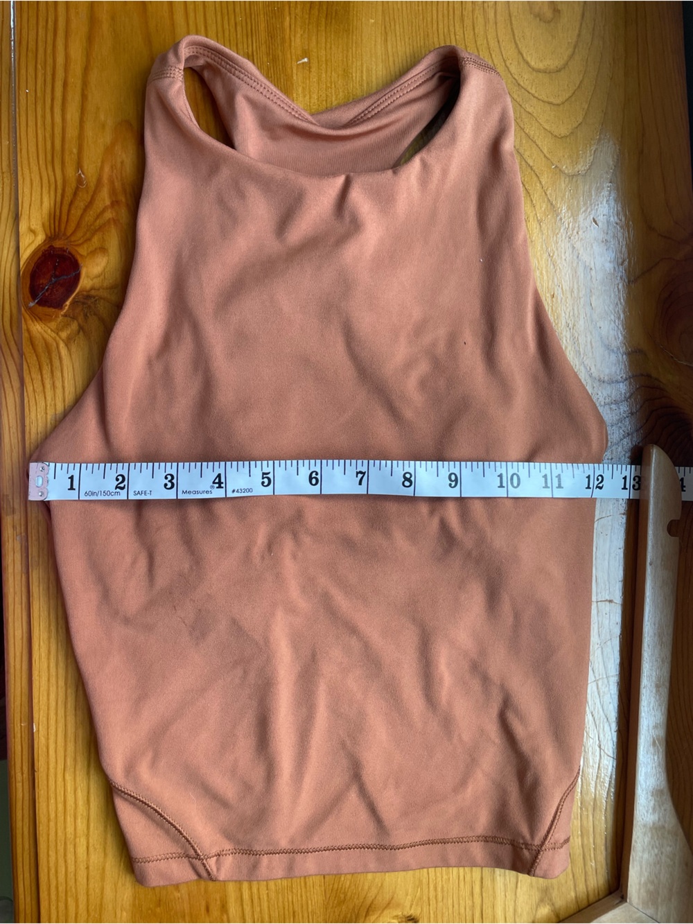 Rust Cropped Workout Top - Picture 5 of 7